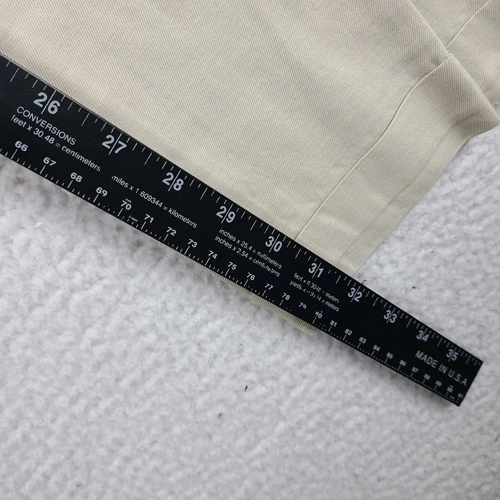 Banana Republic Pants Mens‎ 34x32 Stone Beige Cuffed Dress Slacks HEMMED